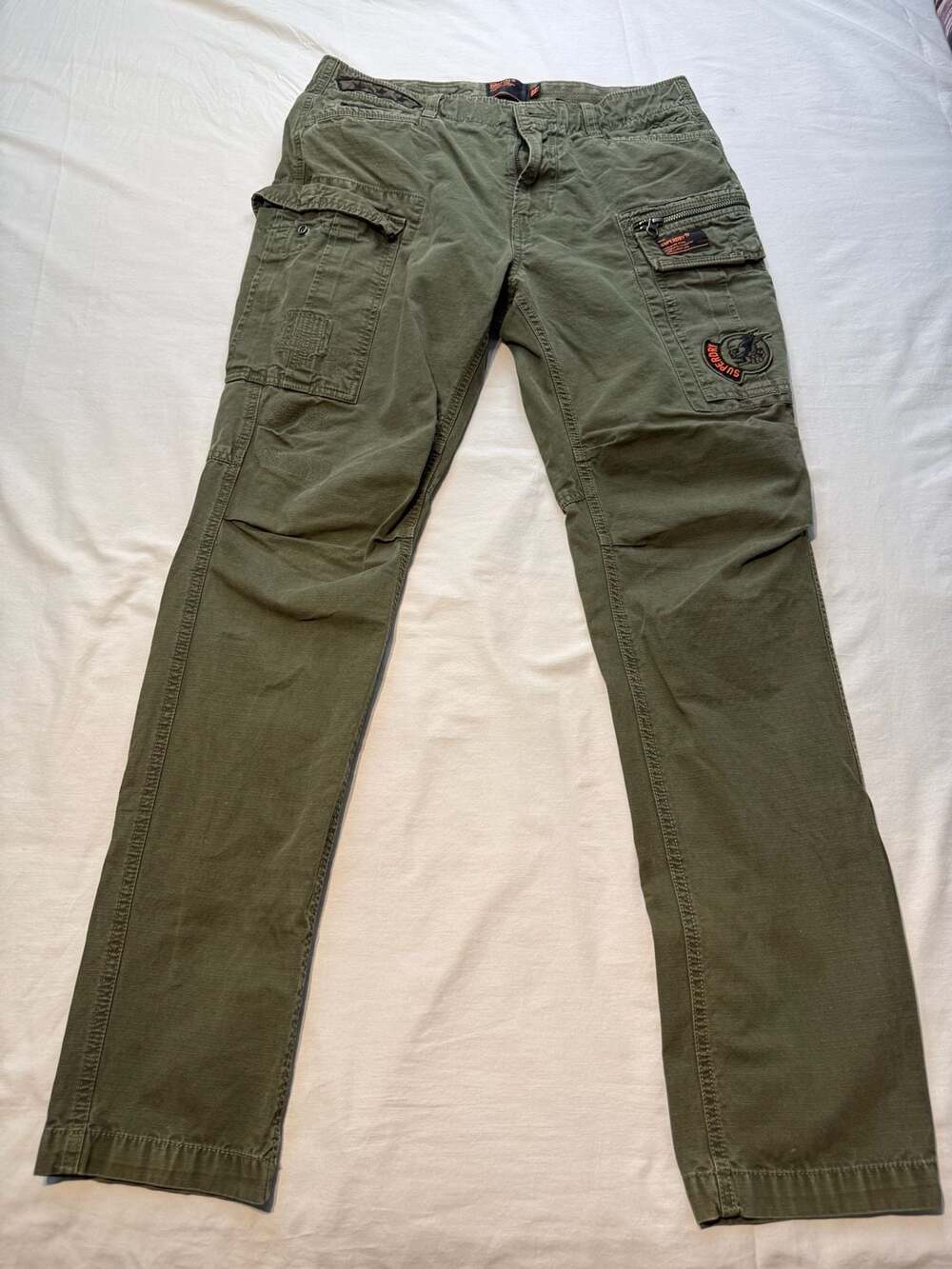 Superdry Core Cargo Lite Pants Olive Green 32x32